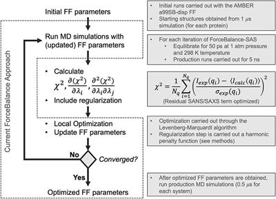 Using Small-Angle Scattering Data and Parametric Machine Learning to Optimize Force Field Parameters for Intrinsically Disordered Proteins